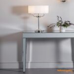 Kennedy Modern Inline Switch Bright Nickel Table Lamp