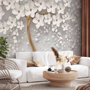 Magnolia Flower Wall Mural Wallpaper