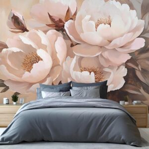 Peony 3D Floral Wallpaper Mural