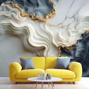 3D Marble Effect Wall Mural