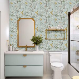 Vintage Jungle Bird Self-Adhesive Wallpaper